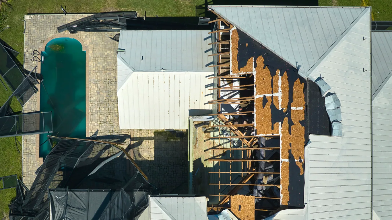 Hurricane Roof Damage Repair
