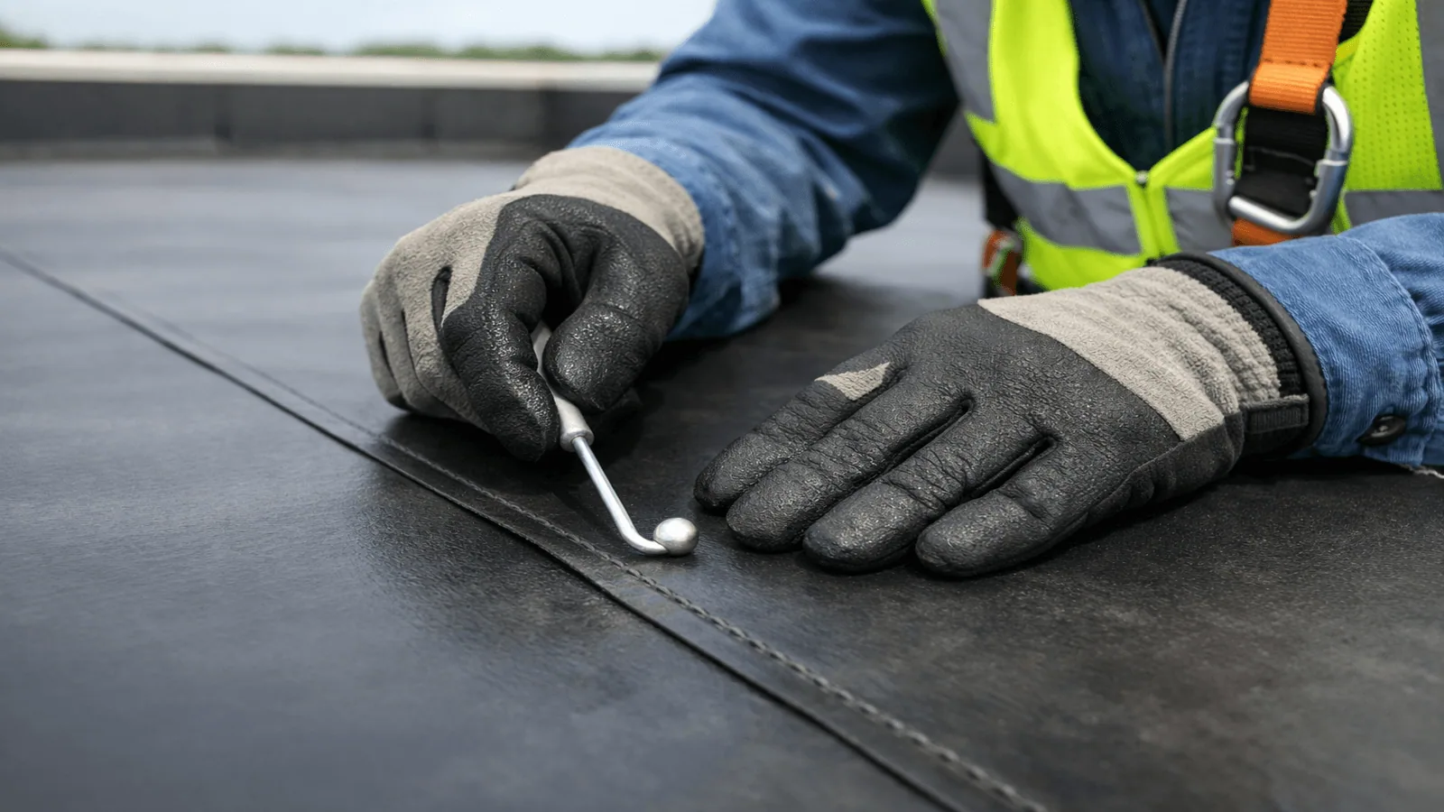 Commercial Roof Puncture Repair