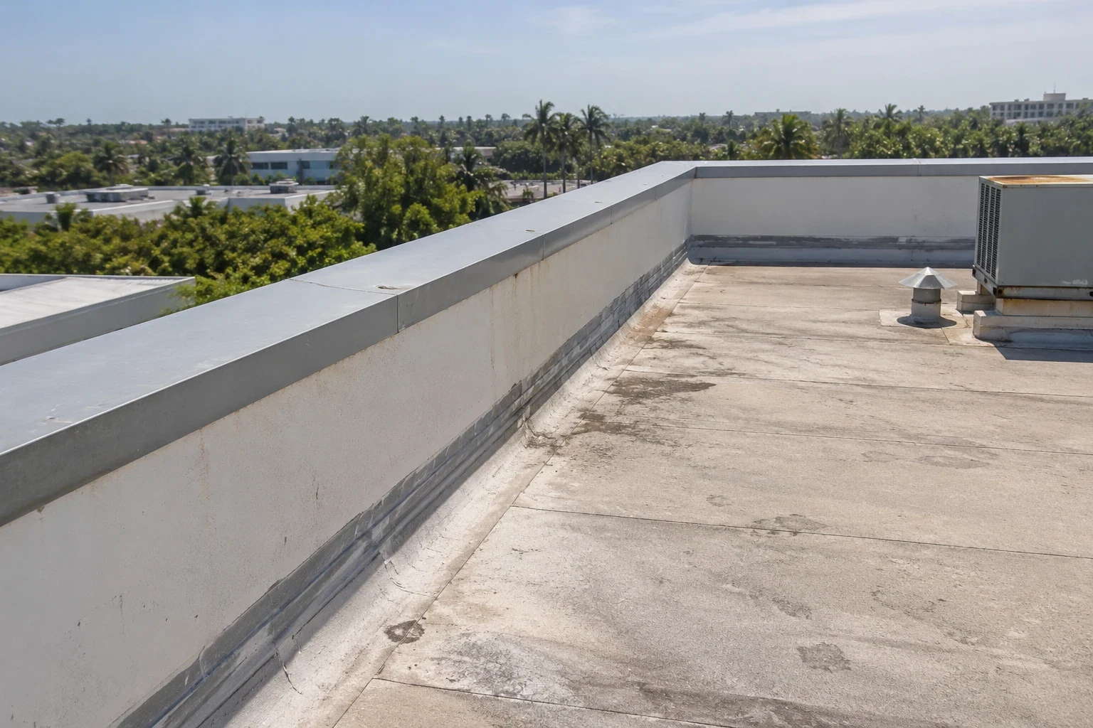 Commercial Roof Edge Metal, Coping, and Gutters